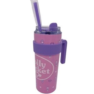 Polly Pocket Stainless Steel Hot Cold Tumbler Mug Cup 21 OZ NWT